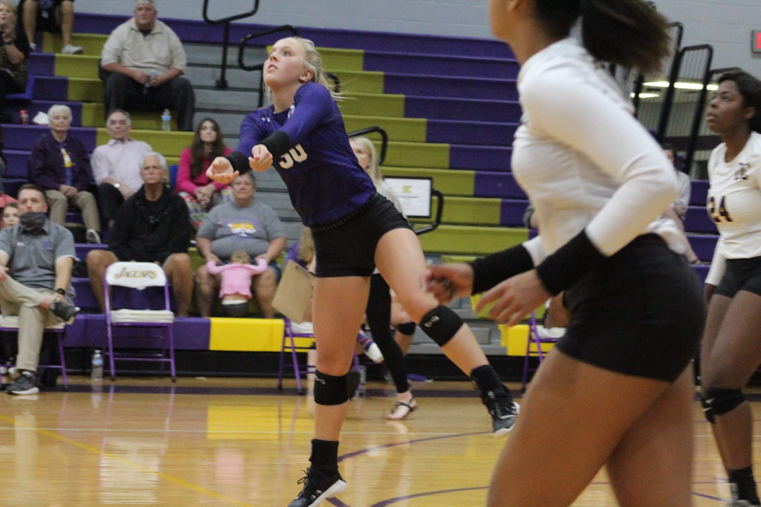 Division volleyball battle goes to Lady Jags