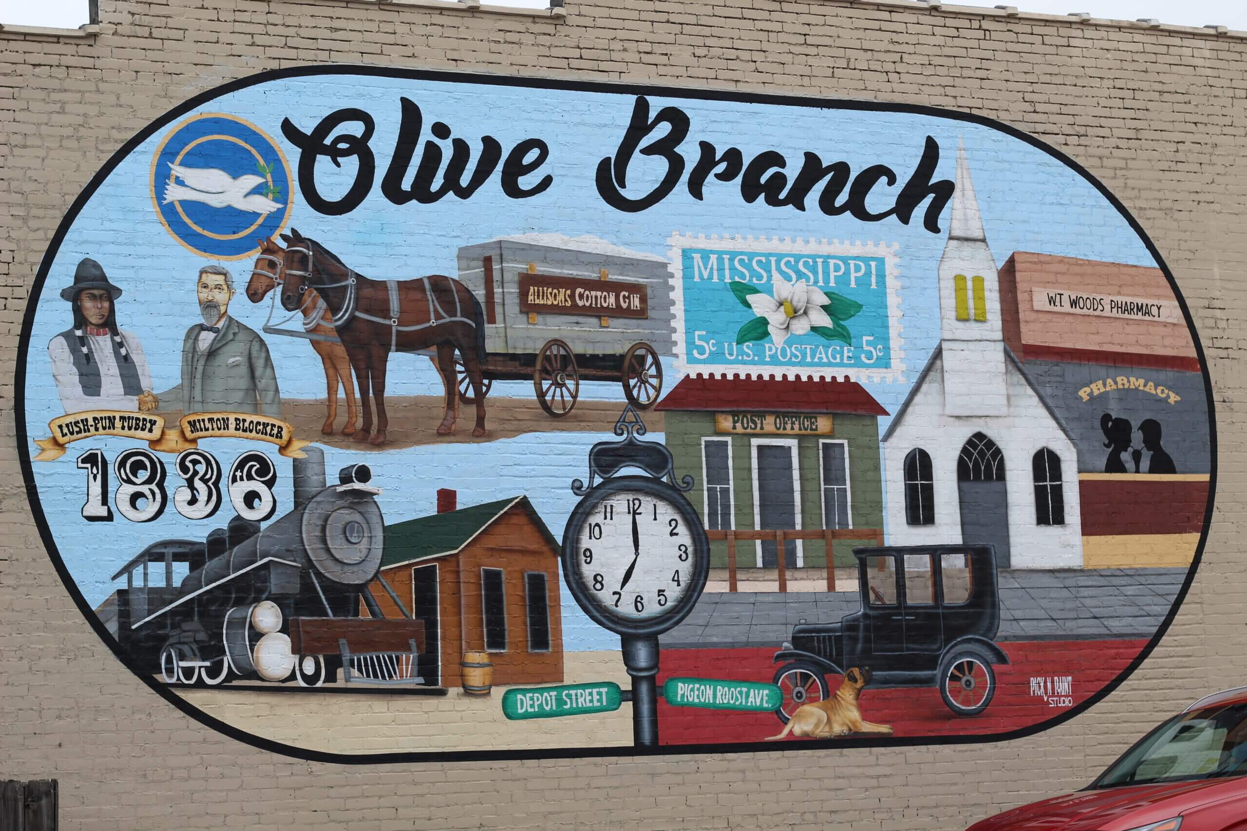Olive Branch mural
