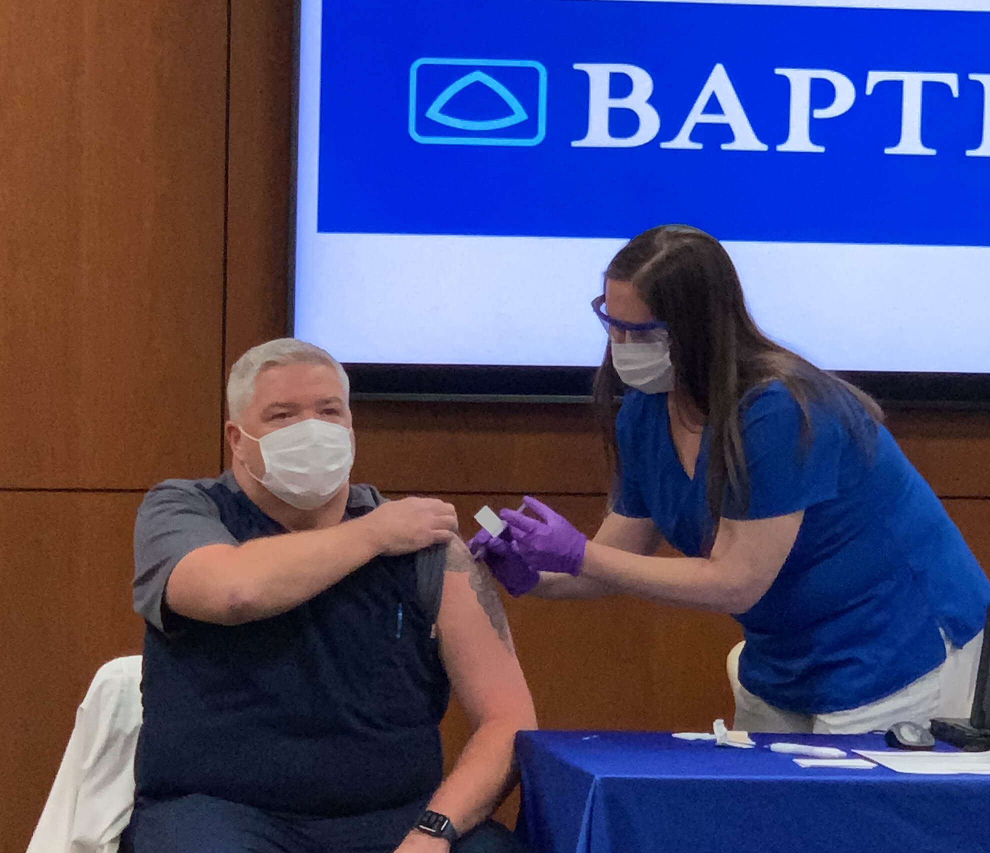 First COVID vaccines issued at Baptist-DeSoto