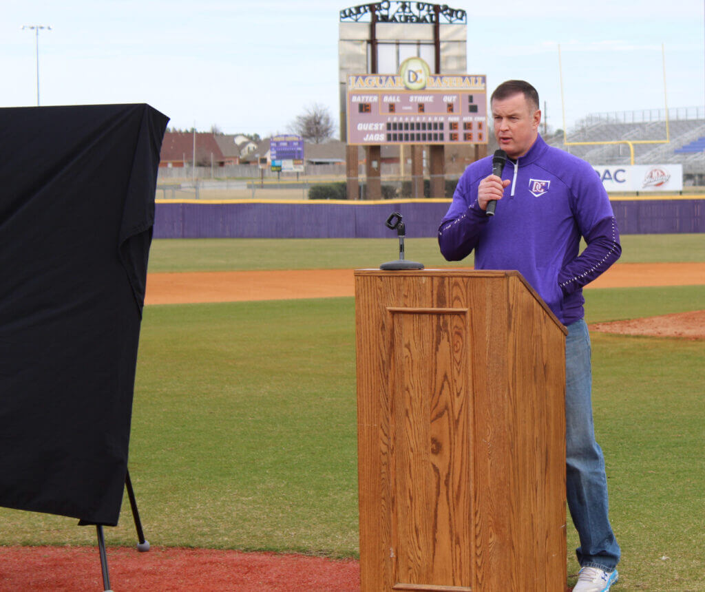 Austin Riley (13) of DeSoto Central High School in Hernando