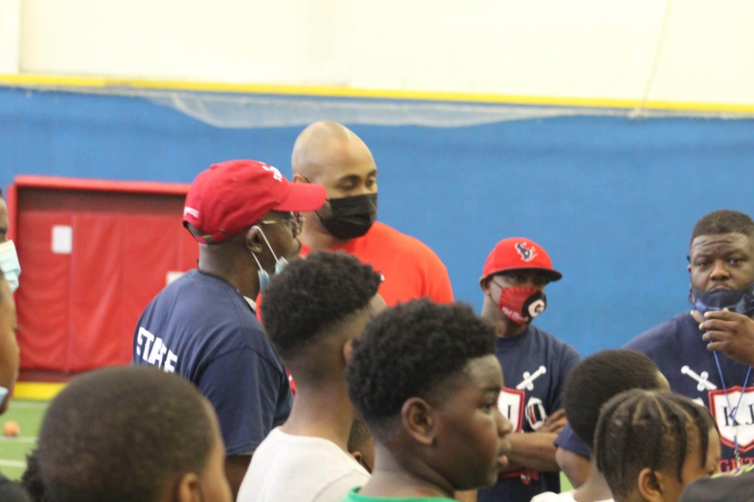 K.J. Wright holds 7-on-7 team tryouts