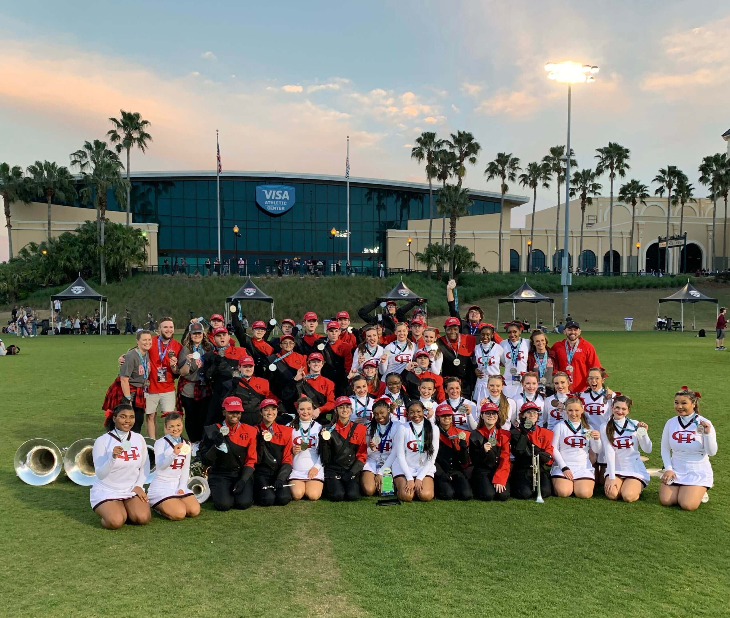 Center Hill Cheer Team and band