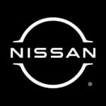 Nissan brand logo_white on black