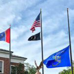 Olive Branch flag at half-staff for 2019 Hall of Fame inductee