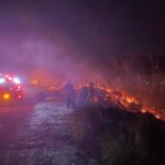 Illegal burning causes large fire