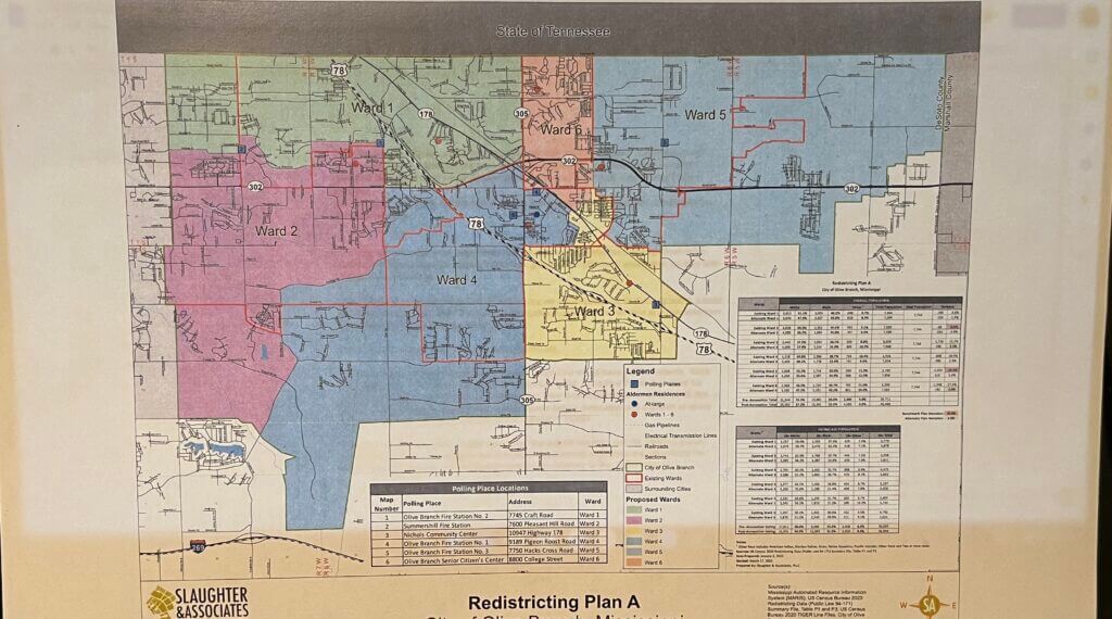 Olive Branch aldermen review redistricting plan | DeSoto County News