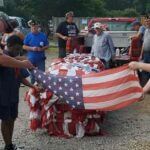 American Legion flag retirement ceremony