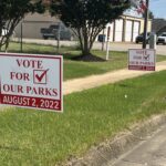 vote for parks signs