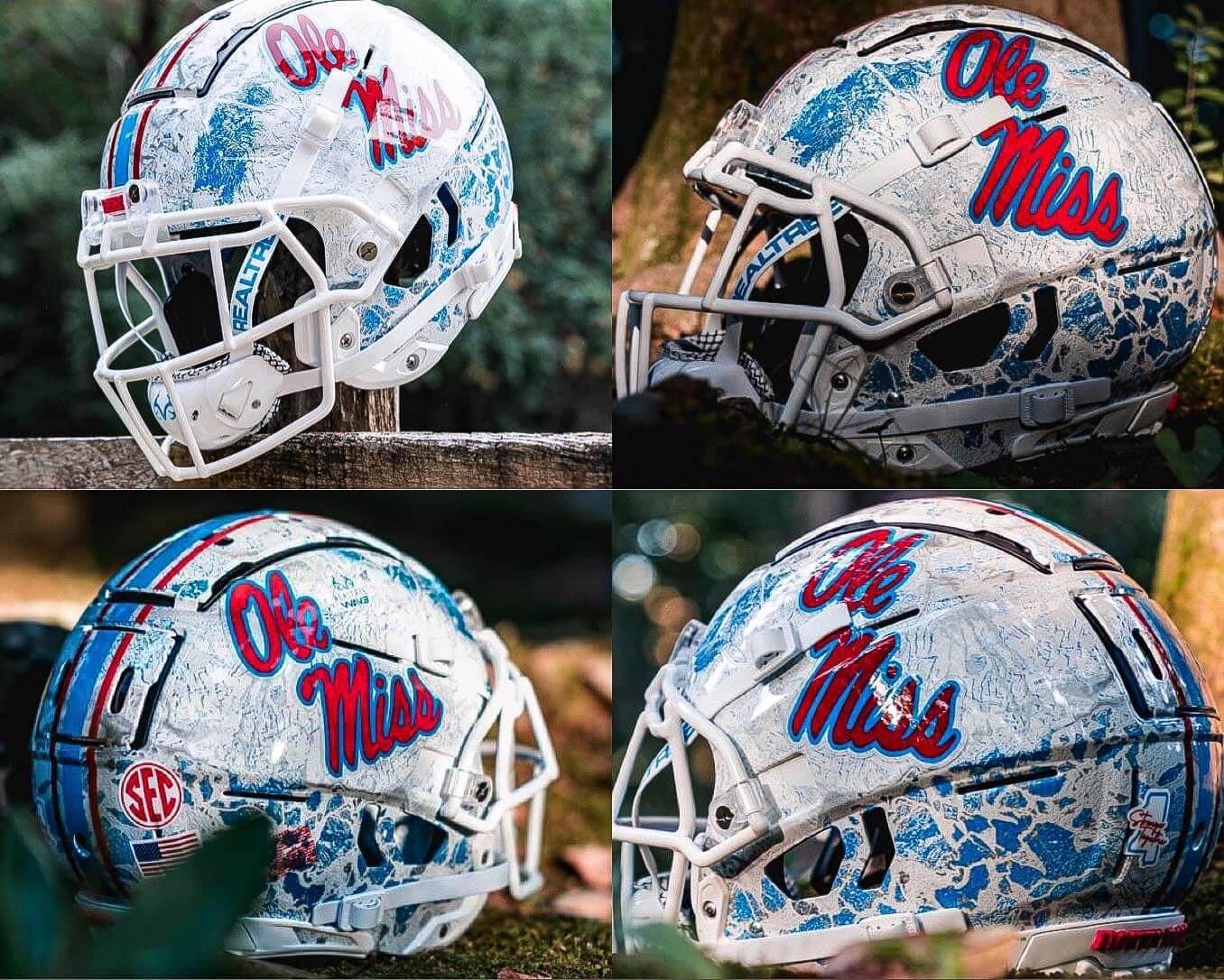 Sound the alarms, Ole Miss will be wearing Realtree electric-blue camo  alternates against Kentucky on Saturday, This is the Loop