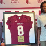 Horn Lake retires Super Bowl champ Darius Harris' football jersey