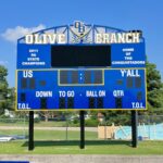 Olive Branch football scoreboard