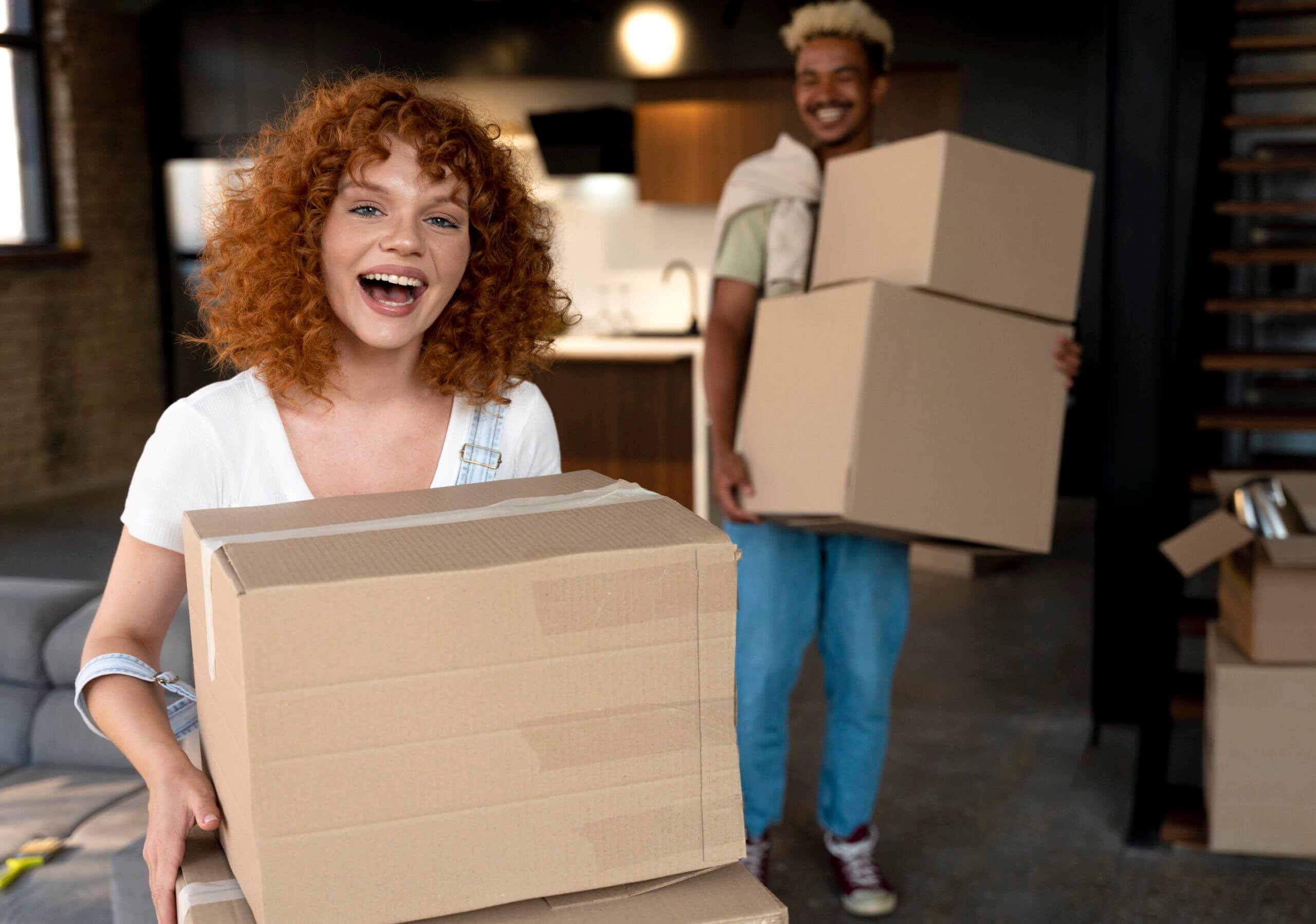 couple-handling-cardboard-boxes-with-belongings-after-moving-together-new-home