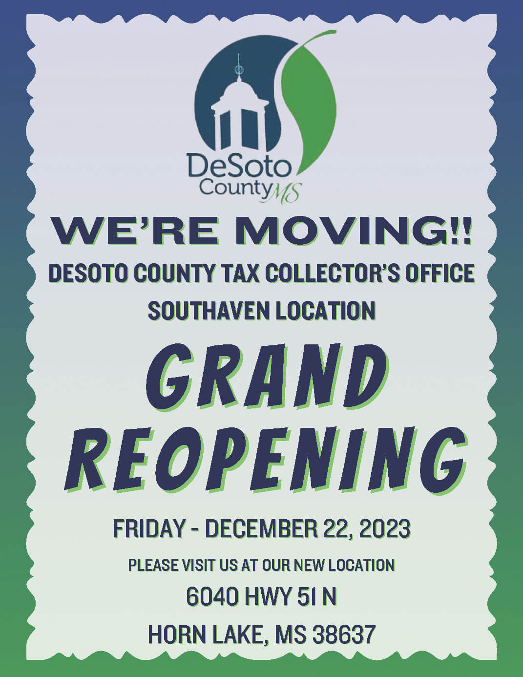 Tax Collector's Southaven branch office to move DeSoto County News