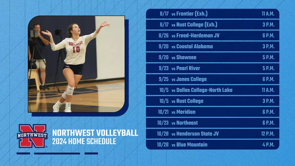 NORTHWEST VOLLEYBALL SCHEDULE