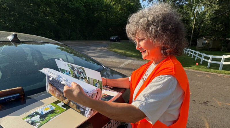 Taylor continues her personal war on roadside trash