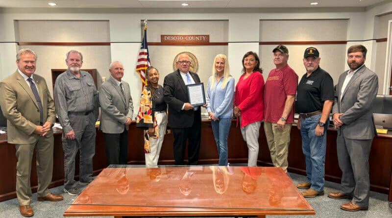 DeSoto County honors service members with Operation Green Light