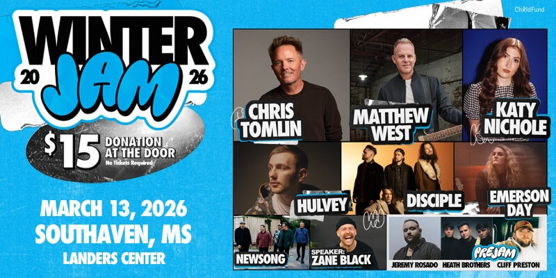Winter Jam 2026: Chris Tomlin, Matthew West to headline Christian music tour at Landers Center