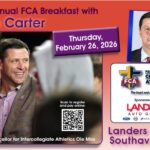 Ole Miss AD Keith Carter to keynote 2026 Northwest Mississippi FCA Breakfast Screenshot 2025-12-19 9.44.49 PM