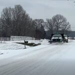 DeSoto County urges caution as crews clear roads, icy conditions make travel hazardous Snow trucks clearing road