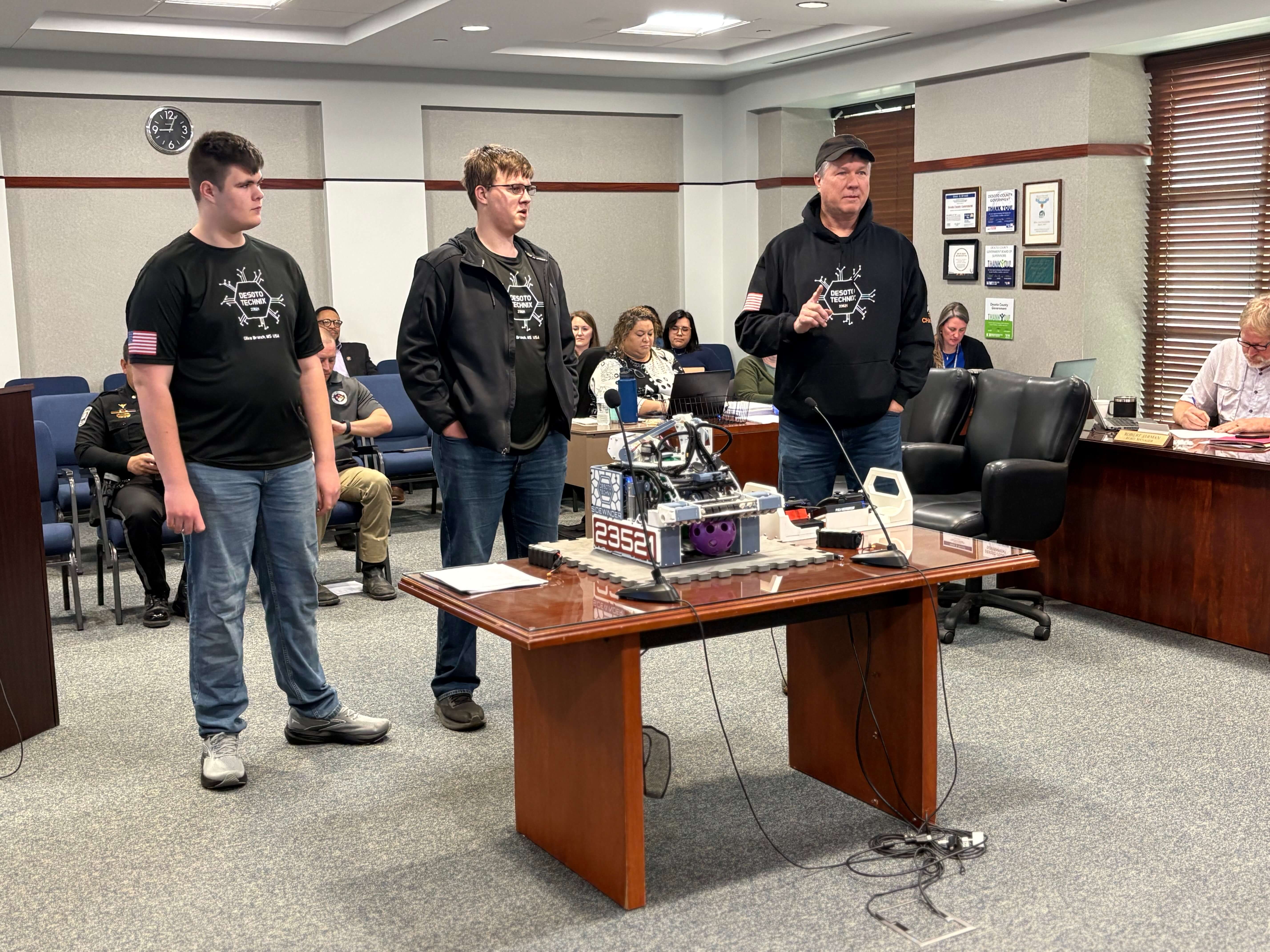 Robotics team receives county support ahead of Governor’s Cup trip