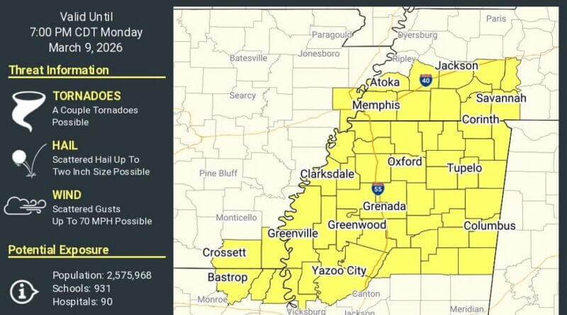 Severe thunderstorm watch in effect until 7 p.m.; residents urged to sign up for alerts REMEMBER: