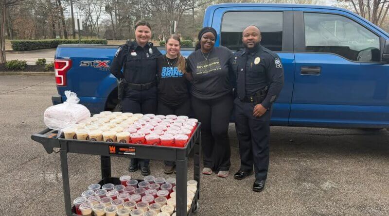 7 Brew Coffee delivers drinks to Olive Branch police, department says Photos from Olive Branch Police Department's post