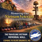 Olive Branch to host Traveling Vietnam Memorial Wall June 4-8, 2026 Thank you all for your service 🪖🎖️