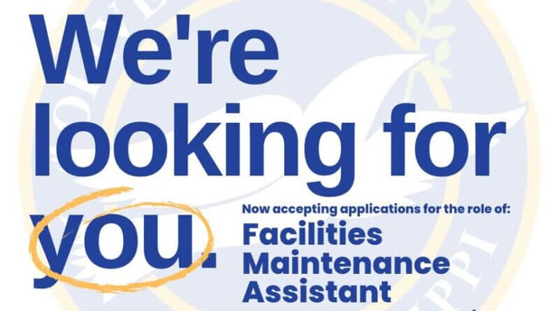 Olive Branch seeks applicants for facilities maintenance assistant Looking for a new opportunity?