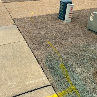 Olive Branch mayor urges residents to call 811 before digging Have you seen yellow flags or yellow line marks nearby?