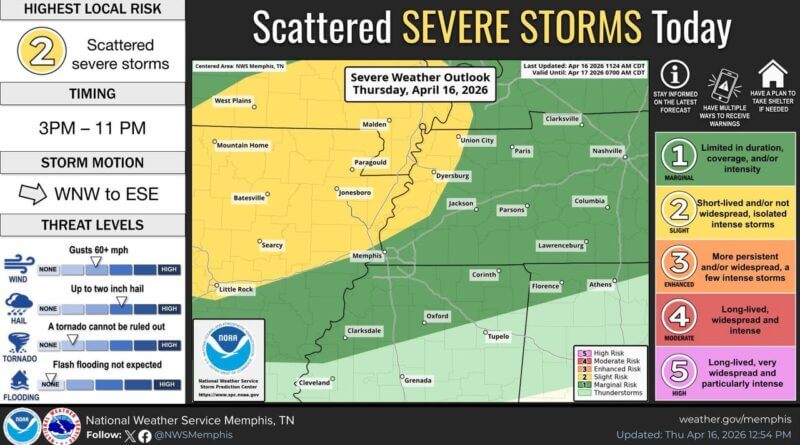 Slight severe-storm risk expands northeastward The Slight Risk for severe storms has been expanded northeastward