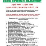 Desoto County schedules spring cleanup for April 11-19 It’s time for Desoto County’s Annual Spring Cleanup!