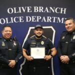 Olive Branch officials praise Sgt. Juan Euceda for 10 years of service Please join Ken Adams, Olive Branch Mayor, Chief Carlos Garcia, and the entire Olive Branch Police D