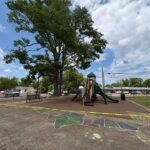 Broken tree branch closes northern playground at Church Park 🚧 Church Park: the northern portion of the playground is temporarily closed due to a large broken tr
