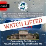 Tornado Watch Lifted in Local Area; Safe Room Closed ***UPDATE 5:40 PM***