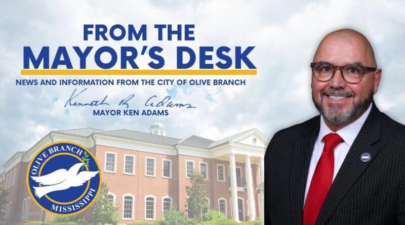Olive Branch mayor spotlights fishing rodeo, veteran recognition in May newsletter Check out Ken Adams, Olive Branch Mayor's May Newsletter