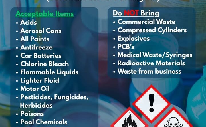 DeSoto County hosts Household Hazardous Waste Day Saturday at Landers Center Don't forget about DeSoto County Government 's Household Hazardous Waste Day at the Landers Center t