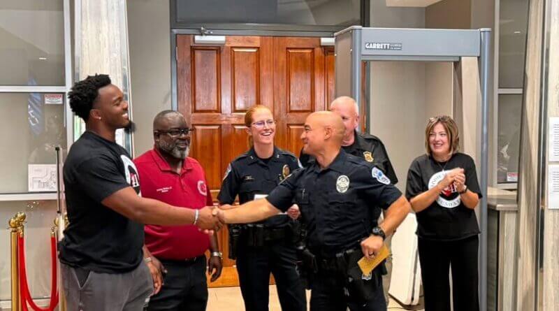 Nakobe Dean Donates Gifts to Horn Lake First Responders, Police Say Photos from Horn Lake Police Department's post