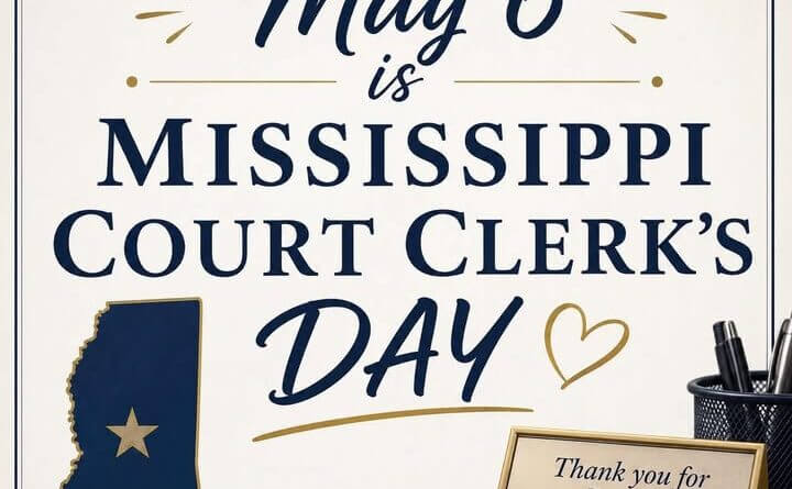 Today is Mississippi Court Clerk's Day and our Municipal Court Clerk, Thomas Mastin, and his staff a
