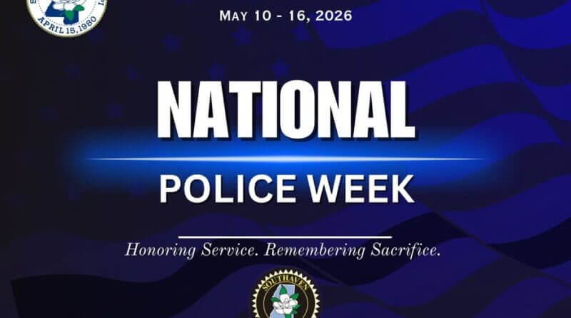 Southaven recognizes police during National Police Week During National Police Week, we proudly recognize the members of the Southaven Police Department for