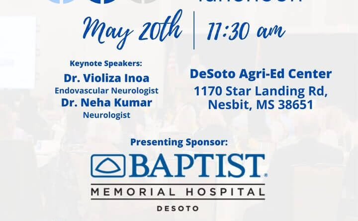 Baptist Memorial Hospital-DeSoto sponsors quarterly luncheon May 20 Make plans to join us on May 20th for our Quarterly Luncheon, proudly sponsored by Baptist Memorial