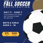 Olive Branch sets June 7 deadline for fall youth soccer registration Don't forget to register for Fall Youth Soccer!