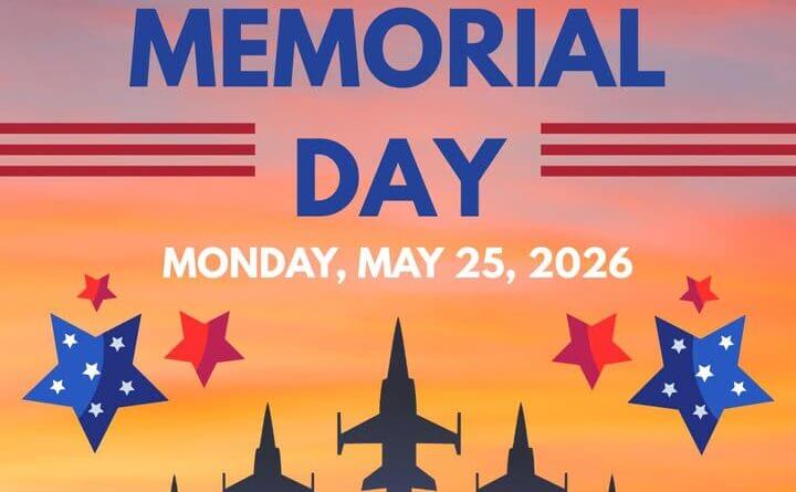 The Olive Branch Police Department will be closed Monday, May 25th in observance of Memorial Day