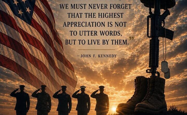 Today, we pause to remember the men and women who gave everything for this country