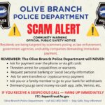 Olive Branch police issue scam alert to residents 🚨⚠️ SCAM ALERT ⚠️🚨