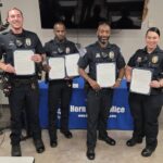 Bravo Shift officers commended for rescues during severe weather and a house fire Several members of Bravo Shift were recently recognized for their courageous actions and unwavering