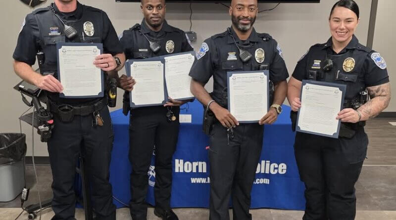 Several members of Bravo Shift were recently recognized for their courageous actions and unwavering
