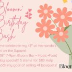 ‘Bloom, Baby’ offers five-stem bouquets for $10 at Sunset on the Square Thursday Come see Bloom, Baby this Thursday and make a bouquet at Sunset!!