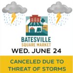 Square Market canceled for June 24 over storm threat, organizers say Square market is cancelled for tomorrow.