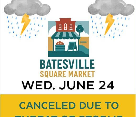 Square market is cancelled for tomorrow.