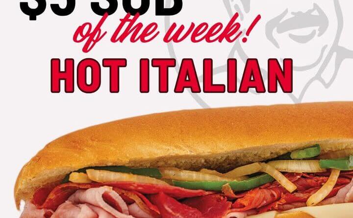 Lennys Offers 5-Inch Hot Italian Sub for $5 Next Week Nothing beats THE ORIGINAL Lennys Hot Italian!